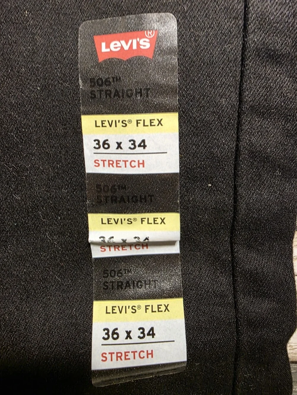 Levi's Black Straight Jeans